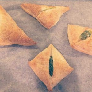 Spinach pastries
